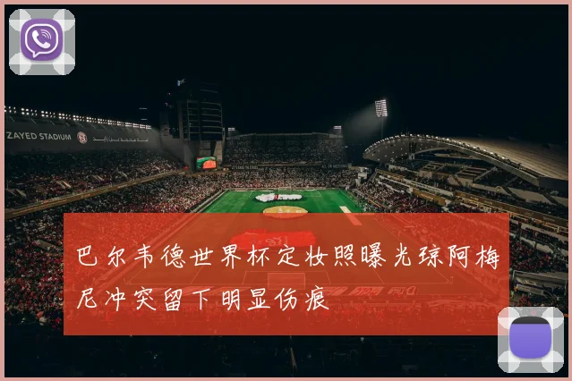 巴尔韦德世界杯定妆照曝光琼阿梅尼冲突留下明显伤痕